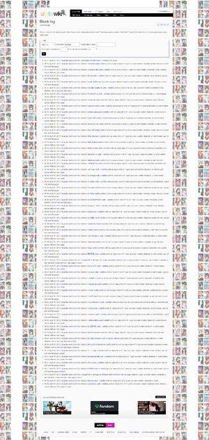 Wikia Block logs revealed