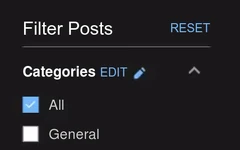 Discussions-Filter Posts UI