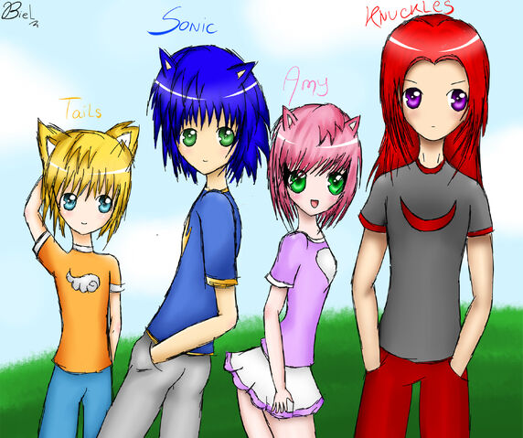 File:Sonic tails amy and knuckles by biel sama-d396spt.jpg