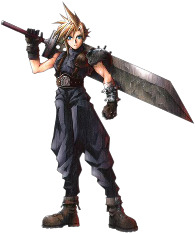 File:Cloud Strife FFVII Art.png