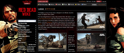 Red dead wiki lasso page