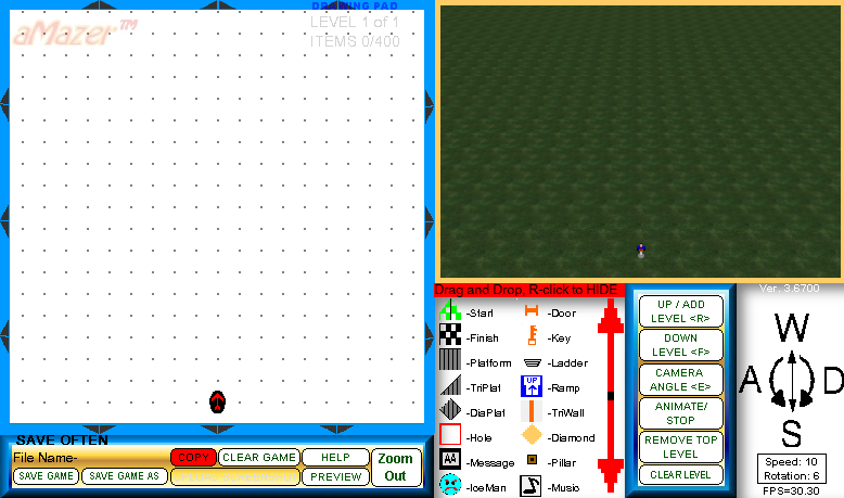 Game Making Screen