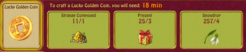 Golden coin recipe