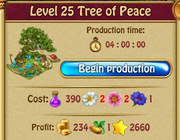 Tree of peace flowers