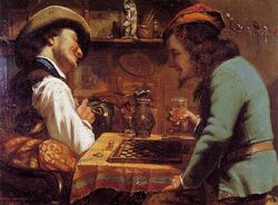 Les-joueurs-de-Jeu-de-Dames-1844