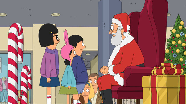 File:Tina, louise and gene talking to mall santa.jpg