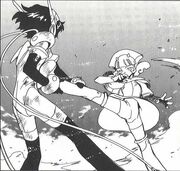 Hikaru retournant la situation face à Blanche