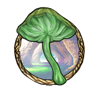 Glowing mushroom