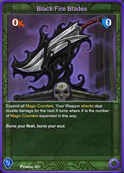 Promo9 Black Fire Blades