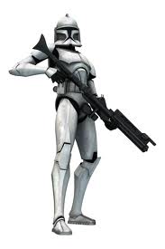 Jaxer in clone trooper armor