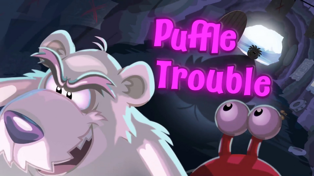 File:Puffle Trouble logo.png