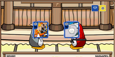 Image - White puffle card playing.gif | Club Penguin Wiki ...