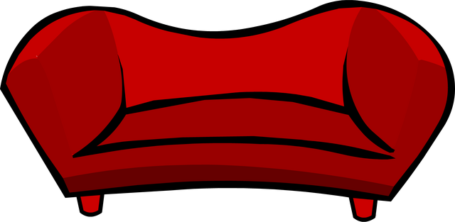 File:Red Plush Couch icon.png