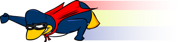 File:Super Penguin leaving flag similar to Colombia behind him.png