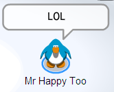 Penguin saying LOL