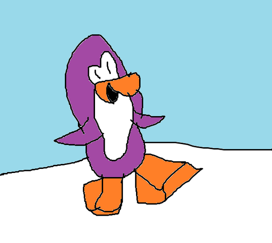 File:Purple penguin drawing.png
