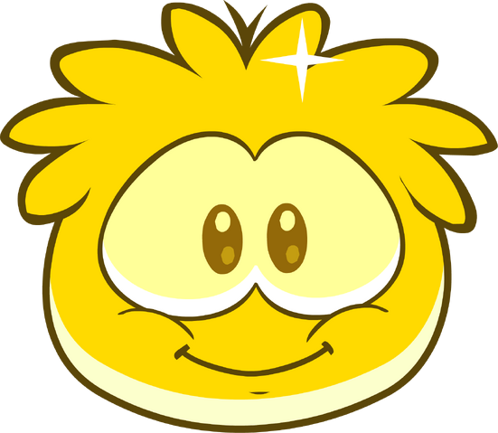 File:Gold Puffle in game walk.png