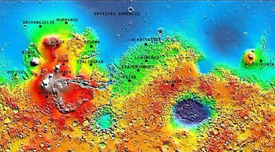 Mars map
