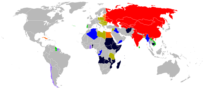 Socialist states by duration