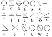 GoroVetrian alphabet
