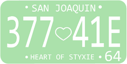 1964 San Joaquin license plate
