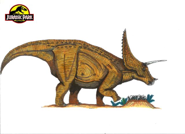 File:Jurassic Park Triceratops by hellraptor.jpg
