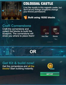 Creativerse R41,5 Blueprint Colossal Castle