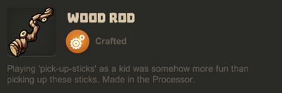 Wood rod