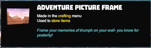 Creativerse R40 adventure picture frame tooltip1001
