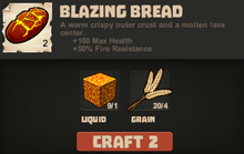 Blazing bread make