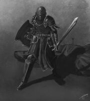 Horseless knight by Althwen