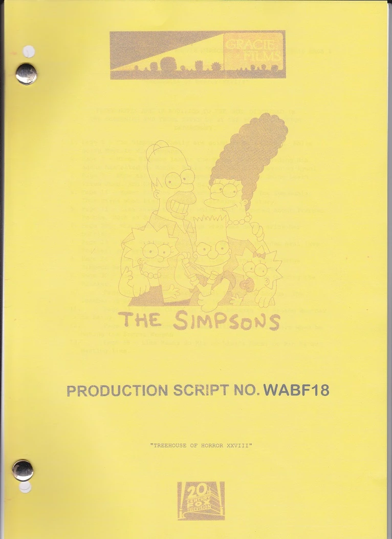 Treehouse of Horror XXVIII | CreditsSimpsonEpisode Wikia | FANDOM powered by Wikia