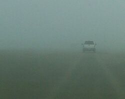 Car window fog