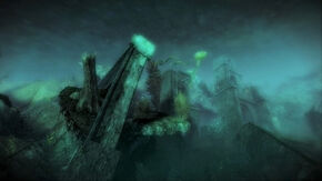 Underwater ruins