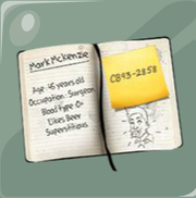 2 El cuaderno de Ramírez en el que un dibujo a Jones comiendo galletas, se puede notar fácilmente.png