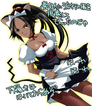 File:Skimpy maid yoruichi.jpg