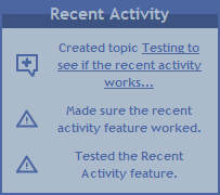 RecentActivity