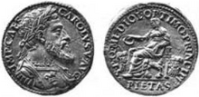 Charles V Milan testone Pietas