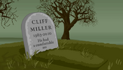 Cliff Miller's grave