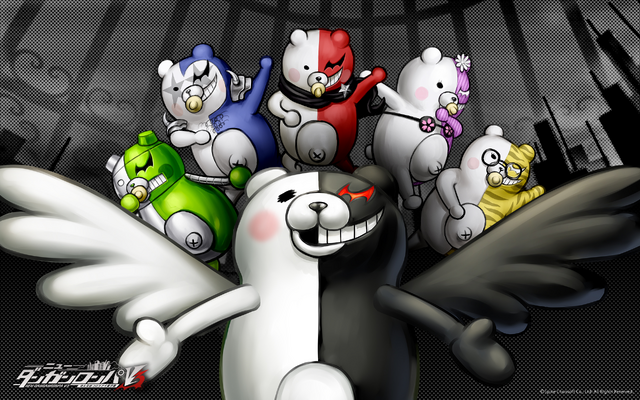 File:Digital MonoMono Machine Angel Monokuma with the Monokubs Monokumarz PC wallpaper.png