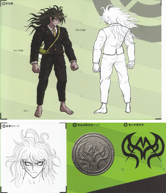 File:Art Book Scan Danganronpa V3 Gonta Gokuhara Designs.png