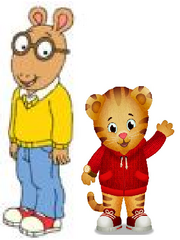 Arthur Read and Daniel Tiger