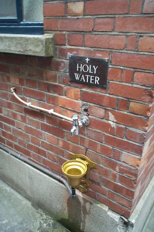 Holy water St Teresa's church Clarendon Street Dublin 2006 Kaihsu Tai