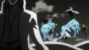 Aizen defeats four captain level soul reapers