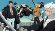13 Court Guard Squads and Visoreds protect Ichigo