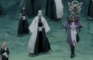 Ukitake sees senbonzakura and other spirits leave thier masters