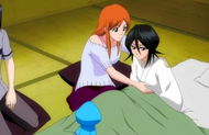 Rukia recovering