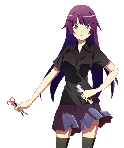 File:Hitagi senjougahara render bakemonogatari by luxurae-d9jnlwb.png