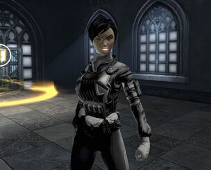Sherri in armor