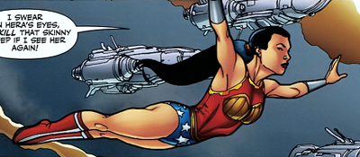 Wonder Girl gliding